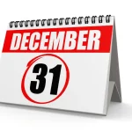 Kalendarz z zaznaczonym końcem roku a niewykorzystany urlop od siły wyższej